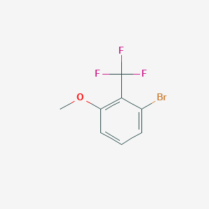 molecular formula C8H6BrF3O B1377695 1-Bromo-3-methoxy-2-(trifluoromethyl)benzene CAS No. 1214345-25-1