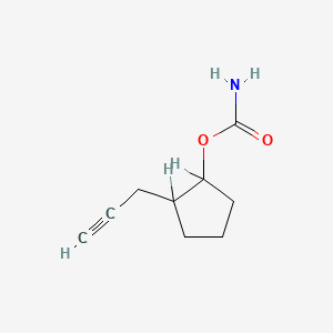 molecular formula C9H13NO2 B13776955 1-(2-Propynyl)cyclopentanol carbamate CAS No. 91240-09-4