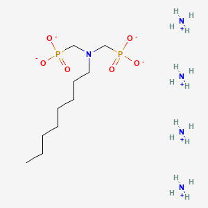 molecular formula C10H37N5O6P2 B13776960 Tetraammonium ((octylimino)bis(methylene))bisphosphonate CAS No. 94202-07-0