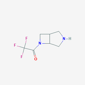 molecular formula C7H9F3N2O B137770 1-(3,6-Diazabicyclo[3.2.0]heptan-6-yl)-2,2,2-trifluoroethanone CAS No. 134253-08-0