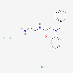 molecular formula C17H23Cl2N3O B13777007 N-(2-Aminoethyl)-2-(benzylphenylamino)acetamide Dihydrochloride 