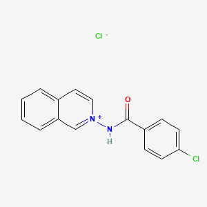 molecular formula C16H12Cl2N2O B13777011 2-((4-Chlorobenzoyl)amino)-isoquinolinium chloride CAS No. 76326-96-0