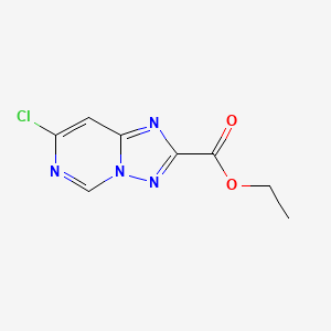 molecular formula C8H7ClN4O2 B1377703 Ethyl 7-chloro-[1,2,4]triazolo[1,5-c]pyrimidine-2-carboxylate CAS No. 1375474-57-9