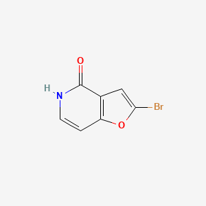molecular formula C7H4BrNO2 B1377705 2-bromofuro[3,2-c]pyridin-4(5H)-one CAS No. 1368152-84-4