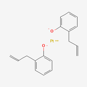 molecular formula C18H18O2Pt B13777066 Platinum, bis(2-((2,3-eta)-2-propenyl)phenolato-O)- CAS No. 42718-74-1