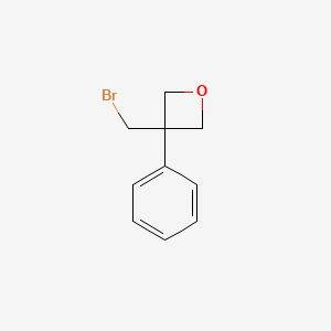 molecular formula C10H11BrO B1377710 3-Bromomethyl-3-phenyl-oxetane CAS No. 1416323-09-5