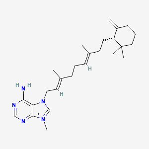 molecular formula C26H40N5+ B13777107 Agelasine E 