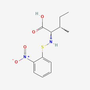 molecular formula C12H16N2O4S B13777128 N-(o-Nitrophenylthio)-L-isoleucine CAS No. 7690-79-1