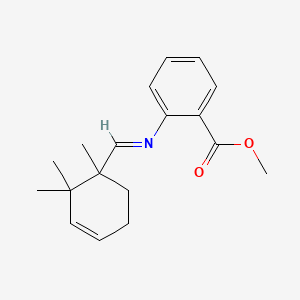 molecular formula C18H23NO2 B13777153 Methyl 2-[[(trimethyl-3-cyclohexen-1-YL)methylene]amino]benzoate CAS No. 94248-34-7