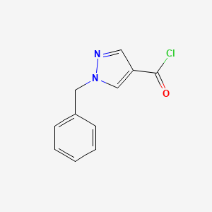 molecular formula C11H9ClN2O B1377717 1-Benzyl-1H-pyrazole-4-carbonyl chloride CAS No. 1174665-95-2