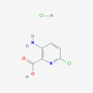 molecular formula C6H6Cl2N2O2 B1377718 3-Amino-6-chloropyridine-2-carboxylic acid hydrochloride CAS No. 1112213-20-3
