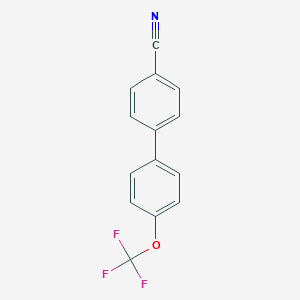 molecular formula C14H8F3NO B137772 4-[4-(Trifluoromethoxy)phenyl]benzonitrile CAS No. 157788-40-4