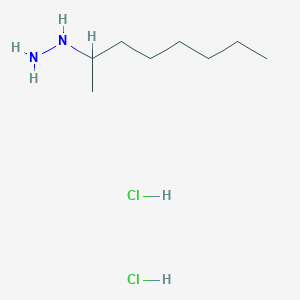 molecular formula C8H22Cl2N2 B1377721 Octan-2-ylhydrazine dihydrochloride CAS No. 1375473-75-8