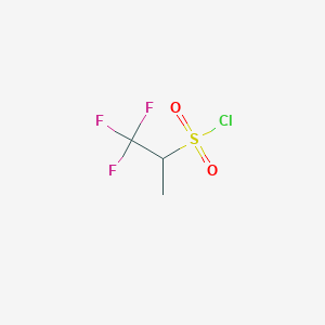 molecular formula C3H4ClF3O2S B1377725 1,1,1-Trifluoropropane-2-sulfonyl chloride CAS No. 1443979-90-5