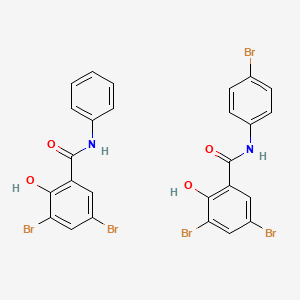 molecular formula C26H17Br5N2O4 B13777263 Tempasept CAS No. 8015-34-7