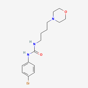 molecular formula C15H22BrN3O2 B13777277 N-(4-Bromophenyl)-N'-[4-(morpholin-4-yl)butyl]urea CAS No. 874449-99-7