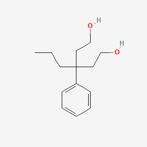 molecular formula C14H22O2 B13777279 3-Phenyl-3-propylpentane-1,5-diol CAS No. 83763-12-6
