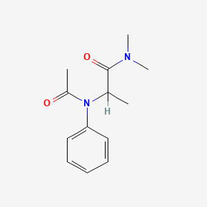 molecular formula C13H18N2O2 B13777284 N-(1-(Dimethylcarbamoyl)ethyl)acetanilide CAS No. 92032-77-4