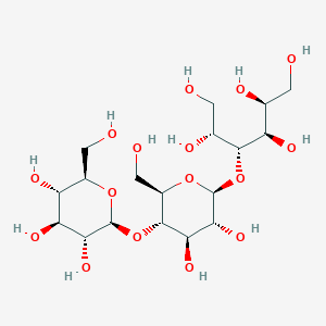 molecular formula C18H34O16 B1377730 1,4-b-D-Cellotriitol (borohydride reduced cellotriose) CAS No. 61473-64-1