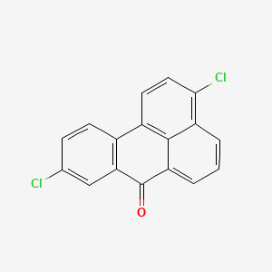 molecular formula C17H8Cl2O B13777355 7H-Benz[de]anthracen-7-one, 3,9-dichloro- CAS No. 66104-58-3
