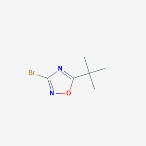 molecular formula C6H9BrN2O B1377736 3-Bromo-5-tert-butyl-1,2,4-oxadiazole CAS No. 1559059-83-4