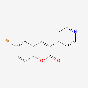 molecular formula C14H8BrNO2 B13777366 6-Bromo-3-(4-pyridyl)coumarin CAS No. 67210-65-5