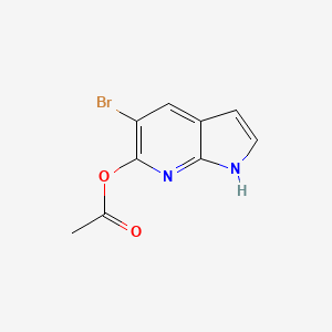 molecular formula C9H7BrN2O2 B1377737 6-Acetoxy-5-bromo-7-azaindole CAS No. 1427503-65-8