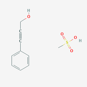 molecular formula C10H12O4S B13777503 Methanesulfonic acid--3-phenylprop-2-yn-1-ol (1/1) CAS No. 82490-61-7