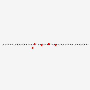 molecular formula C34H68O5 B13777525 2-(2-(2-(Tetradecyloxy)ethoxy)ethoxy)ethyl myristate CAS No. 59599-55-2