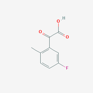 molecular formula C9H7FO3 B1377753 2-(5-Fluoro-2-methylphenyl)-2-oxoacetic acid CAS No. 890097-98-0