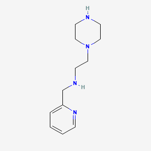 molecular formula C12H20N4 B13777530 N-(2-Pyridylmethyl)piperazine-1-ethylamine CAS No. 6957-14-8