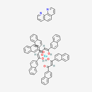 molecular formula C81H56EuN2O6 B13777546 Tris(dinaphthoylmethane)-mono(phenathroline)europium(III) 