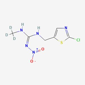 molecular formula C6H8ClN5O2S B13777547 Clothianidin-d3 (N-methyl-d3) 