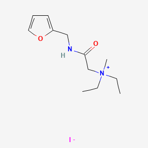 molecular formula C12H21IN2O2 B13777569 (2-Furfurylcarbamoylmethyl)diethylmethylammonium iodide CAS No. 73664-17-2