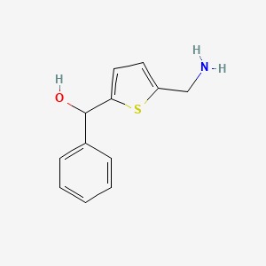 molecular formula C12H13NOS B1377757 [5-(Aminomethyl)thiophen-2-yl](phenyl)methanol CAS No. 1447963-63-4