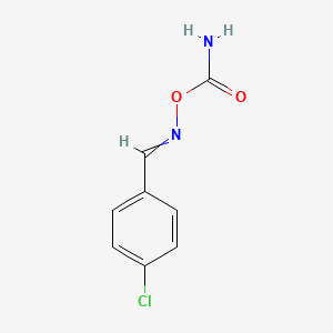 molecular formula C8H7ClN2O2 B13777623 p-Chlorobenzaldehyde O-carbamoyloxime CAS No. 7050-86-4