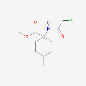 molecular formula C11H18ClNO3 B1377763 Methyl 1-(2-chloroacetamido)-4-methylcyclohexane-1-carboxylate CAS No. 1432680-20-0
