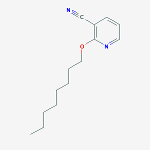 molecular formula C14H20N2O B13777633 2-Octyloxy-nicotinonitrile 