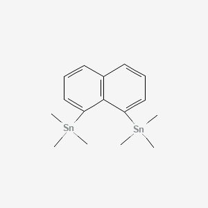 molecular formula C16H24Sn2 B13777637 1,8-Bis(trimethylstannyl)naphthalene CAS No. 65197-01-5