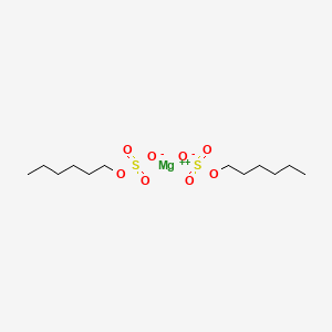 molecular formula C12H26MgO8S2 B13777665 Sulfuric acid, monohexyl ester, magnesium salt CAS No. 72018-27-0