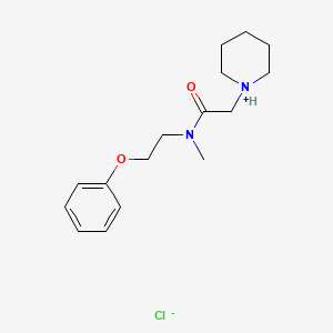 molecular formula C16H25ClN2O2 B13777675 N-Methyl-N-(2-phenoxyethyl)-2-(piperidino)acetamide hydrochloride CAS No. 77791-44-7