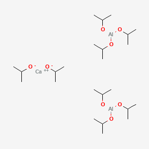 molecular formula C24H56Al2CaO8 B13777686 Aluminum calcium isopropoxide 