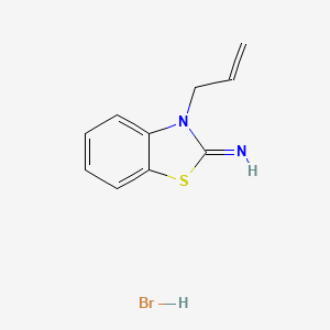 molecular formula C10H11BrN2S B1377770 3-allylbenzo[d]thiazol-2(3H)-imine hydrobromide CAS No. 175920-97-5