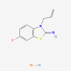 molecular formula C10H10BrFN2S B1377771 3-allyl-6-fluorobenzo[d]thiazol-2(3H)-imine hydrobromide CAS No. 1351643-51-0
