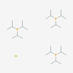molecular formula C27H63P3Pt B13777733 Platinum;tri(propan-2-yl)phosphane CAS No. 60648-72-8