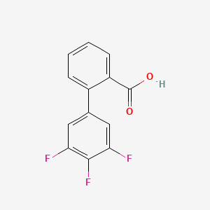 molecular formula C13H7F3O2 B13777735 2-(3,4,5-Trifluorophenyl)benzoic acid 