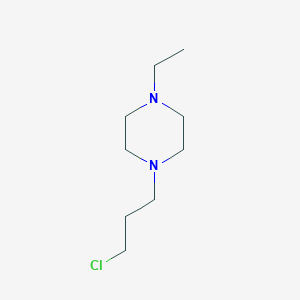 molecular formula C9H19ClN2 B13777740 1-(3-Chloropropyl)-4-ethylpiperazine 