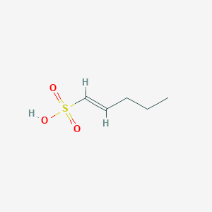 molecular formula C5H10O3S B13777786 1-Penten-1-sulfonic acid 