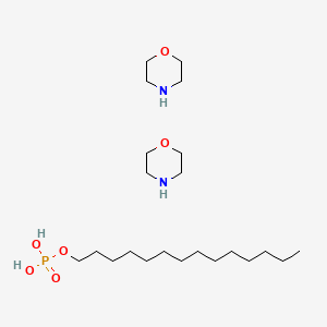 molecular formula C22H49N2O6P B13777831 Dimorpholinium tetradecyl phosphate CAS No. 65104-60-1