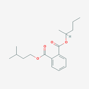 molecular formula C18H26O4 B13777858 1-O-(3-methylbutyl) 2-O-pentan-2-yl benzene-1,2-dicarboxylate 
